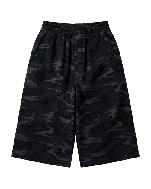 jort xtra baggy 4ozz drop 003 — short camo pierna amplia baggy gabardina