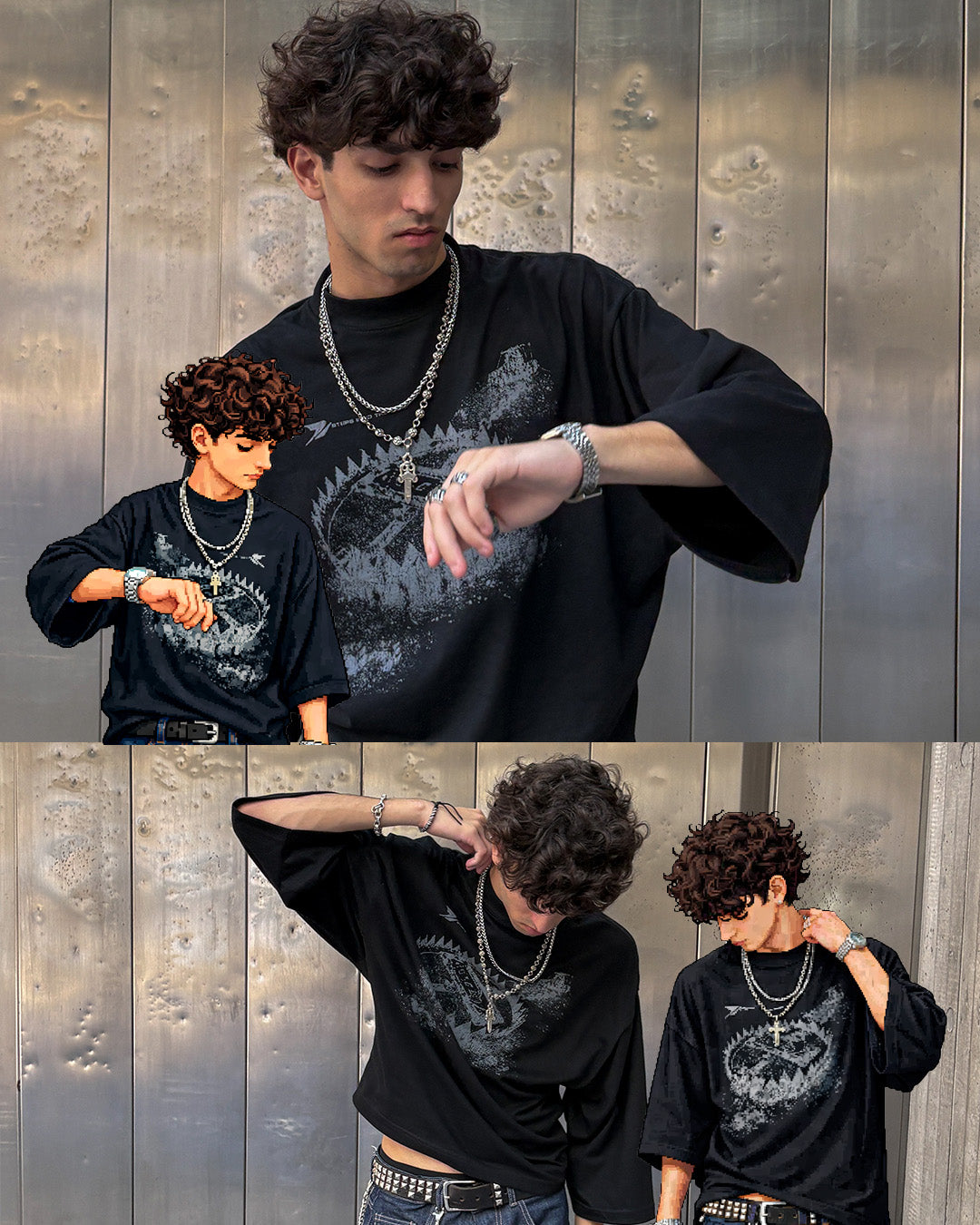 Tee Boxy "THE TRAP" Black