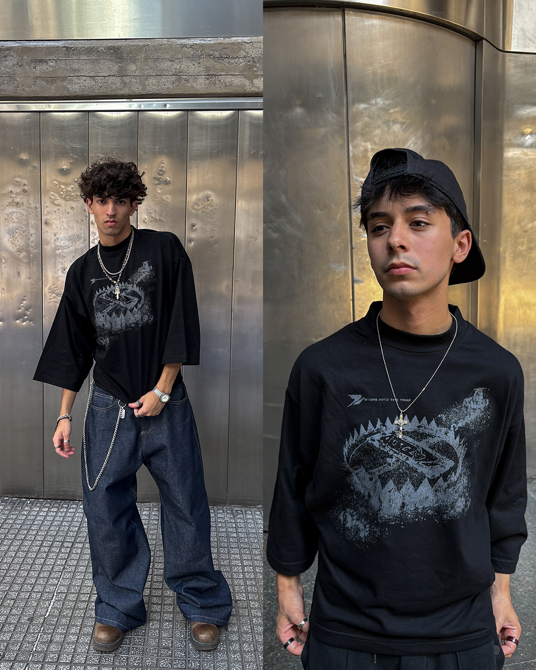 Tee Boxy "THE TRAP" Black
