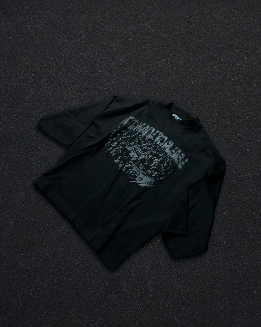 Tee Boxy "NOT MADE TO PLEASE" BLACK