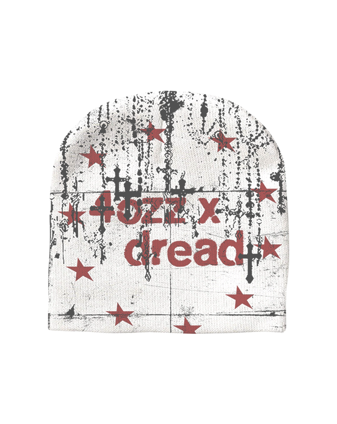 BEANIE 4OZZ x DREAD — WHITE
