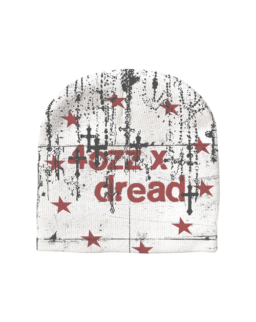 BEANIE 4OZZ x DREAD — WHITE