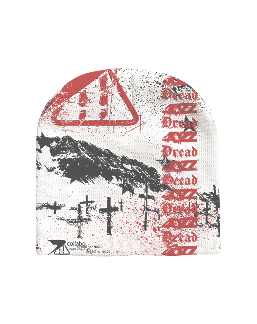 BEANIE 4OZZ x DREAD — WHITE