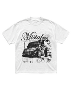 tee mistakes 4ozz drop mistakes — remera regular serigrafía distress monocromática