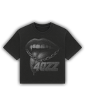 tee relaxed fit chainlust 4ozz — remera con gráfico boca encadenada serigrafía